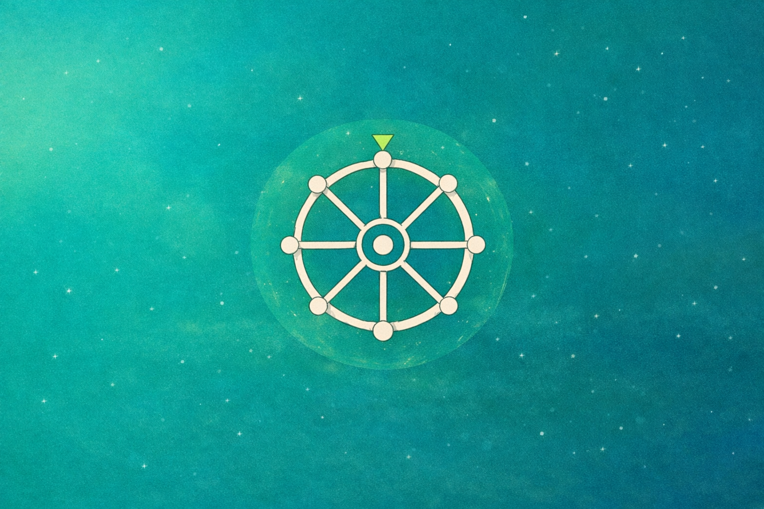 Pivot app banner with compass wheel